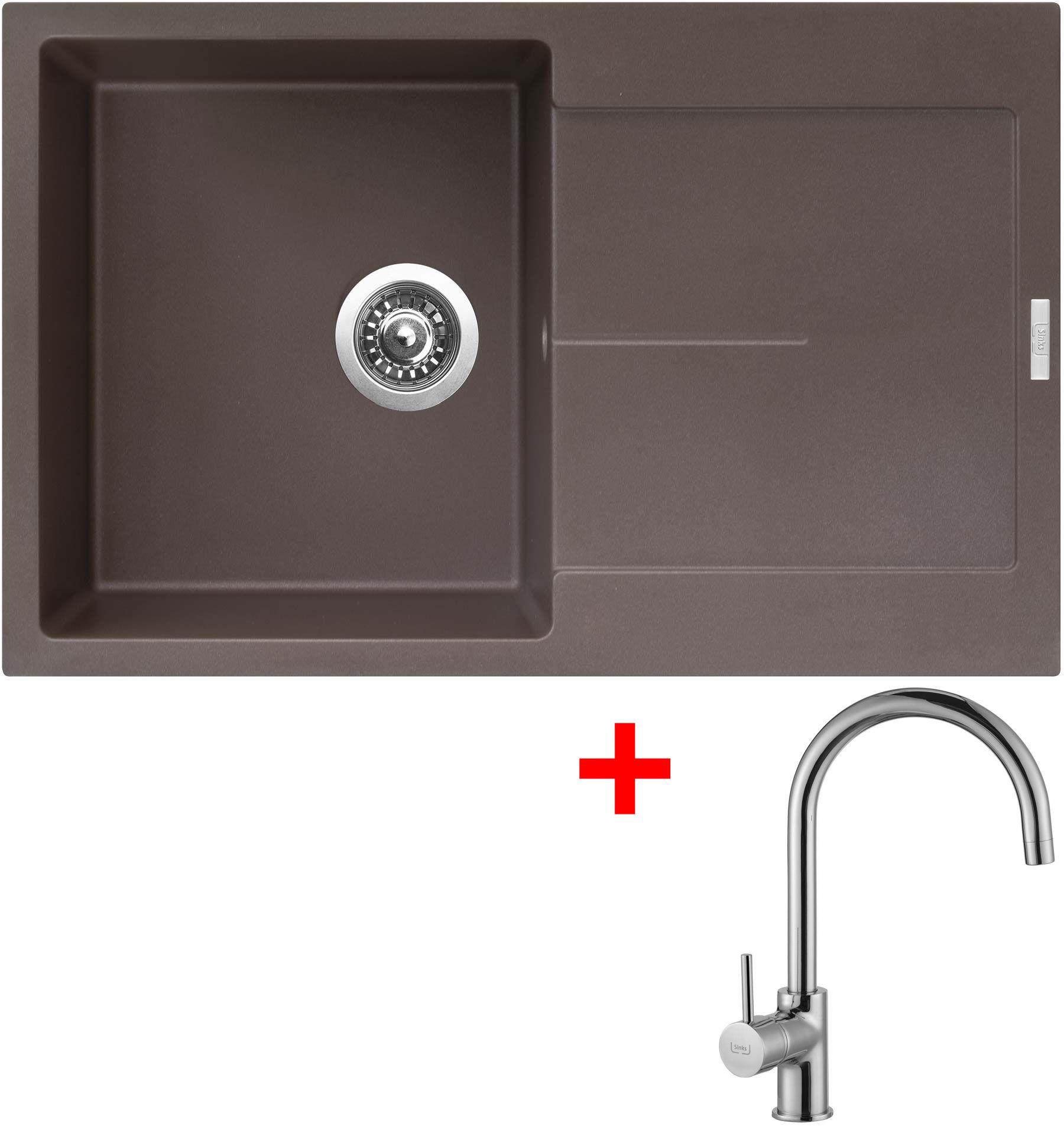 Sinks Ultima 790 Marone + Vitalia