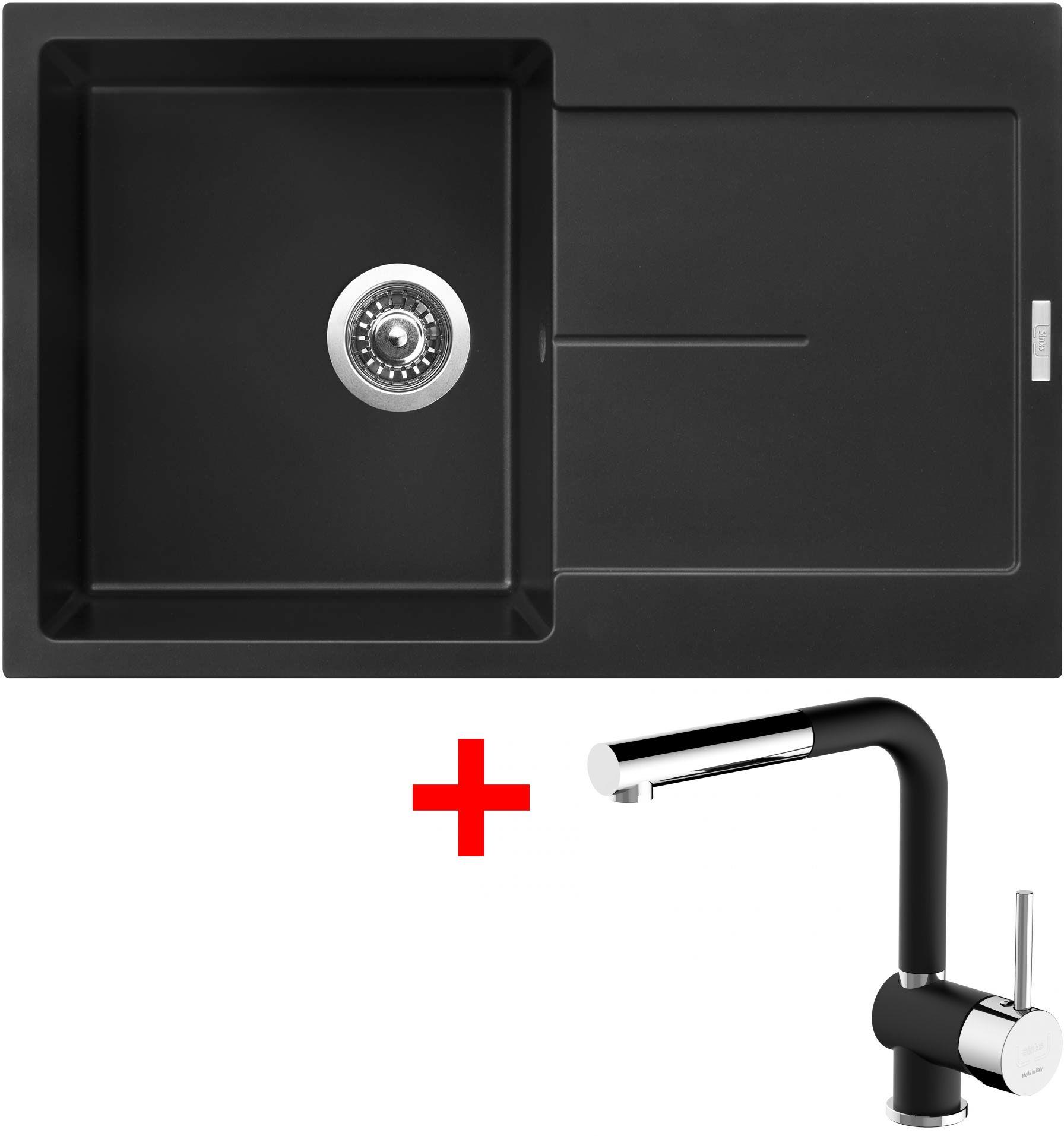 Sinks Ultima 790 Pureblack + Mix 3 P GR
