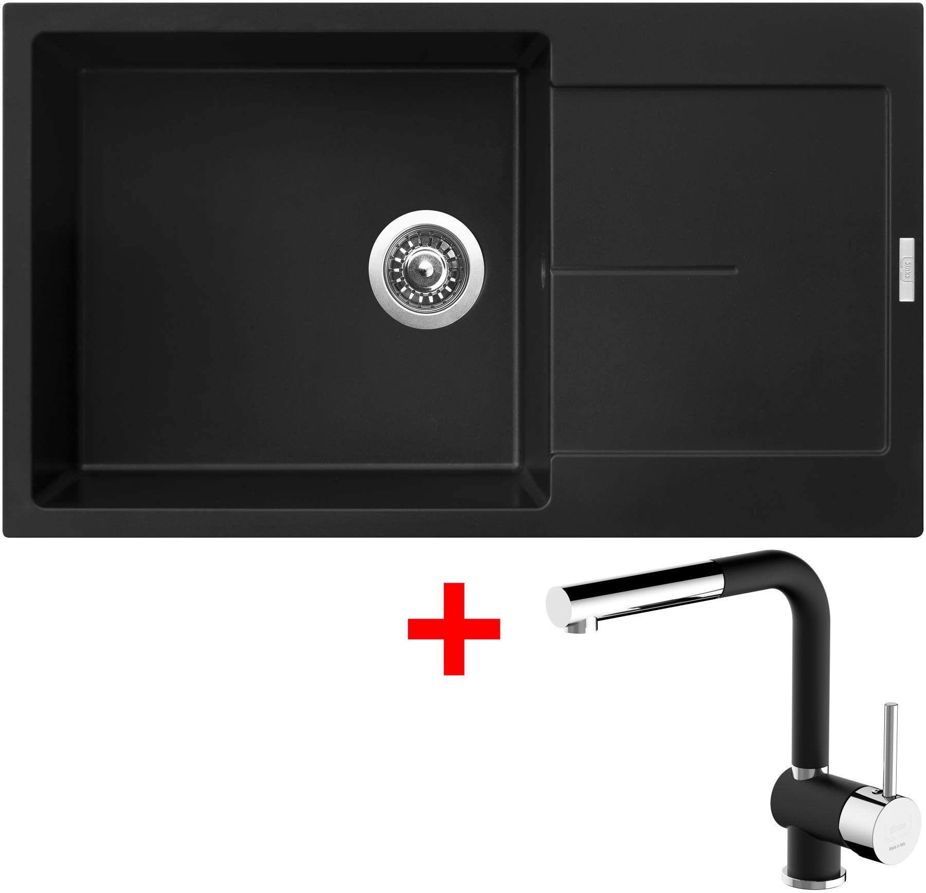 Sinks Ultima 860 XXL Pureblack + Mix 3 P GR