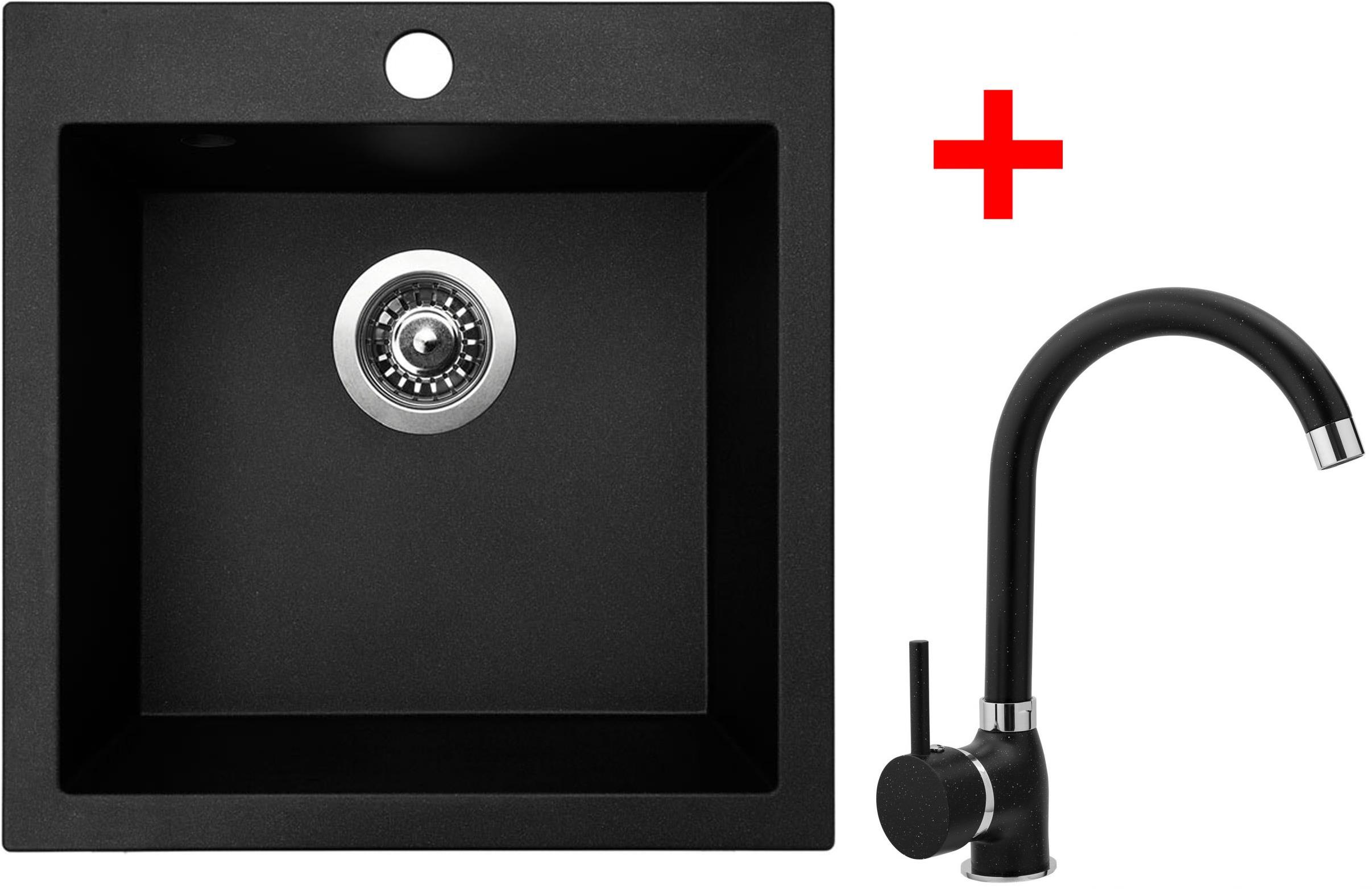 Sinks Viva 455 Granblack + Polo GR