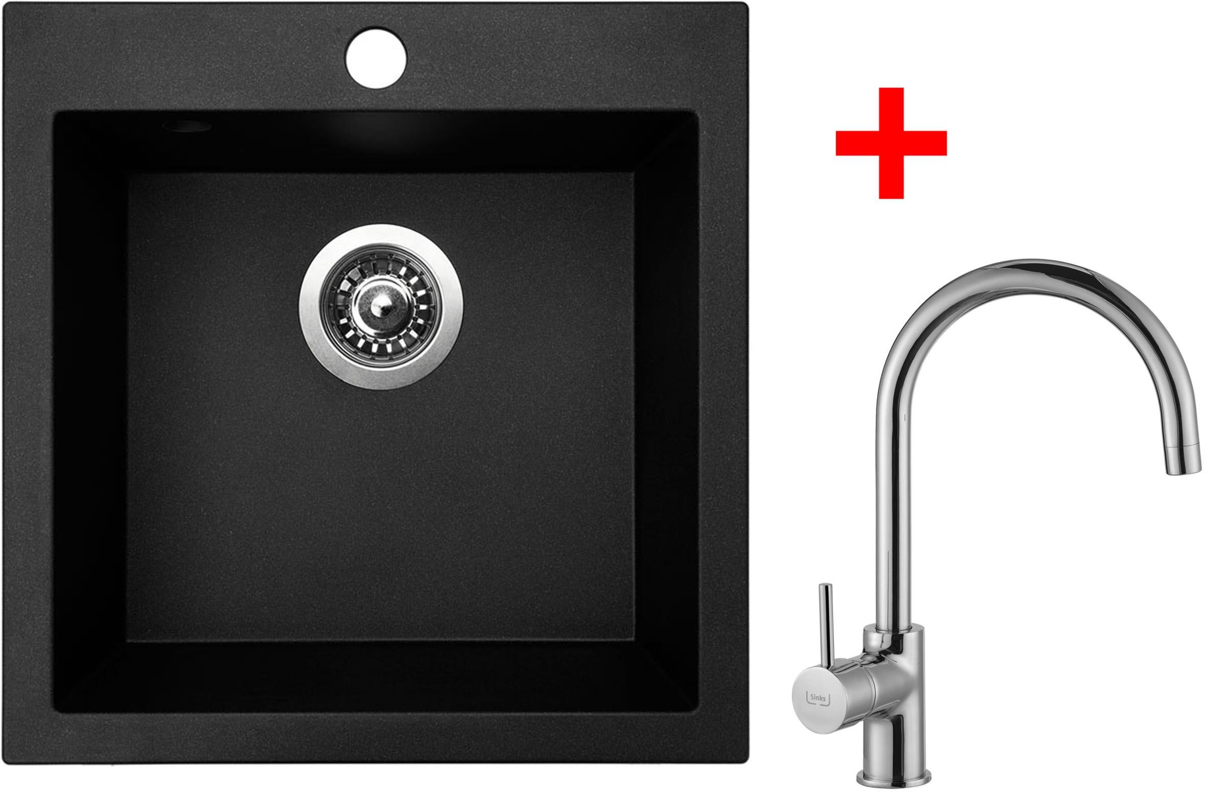 Sinks Viva 455 Granblack + Vitalia