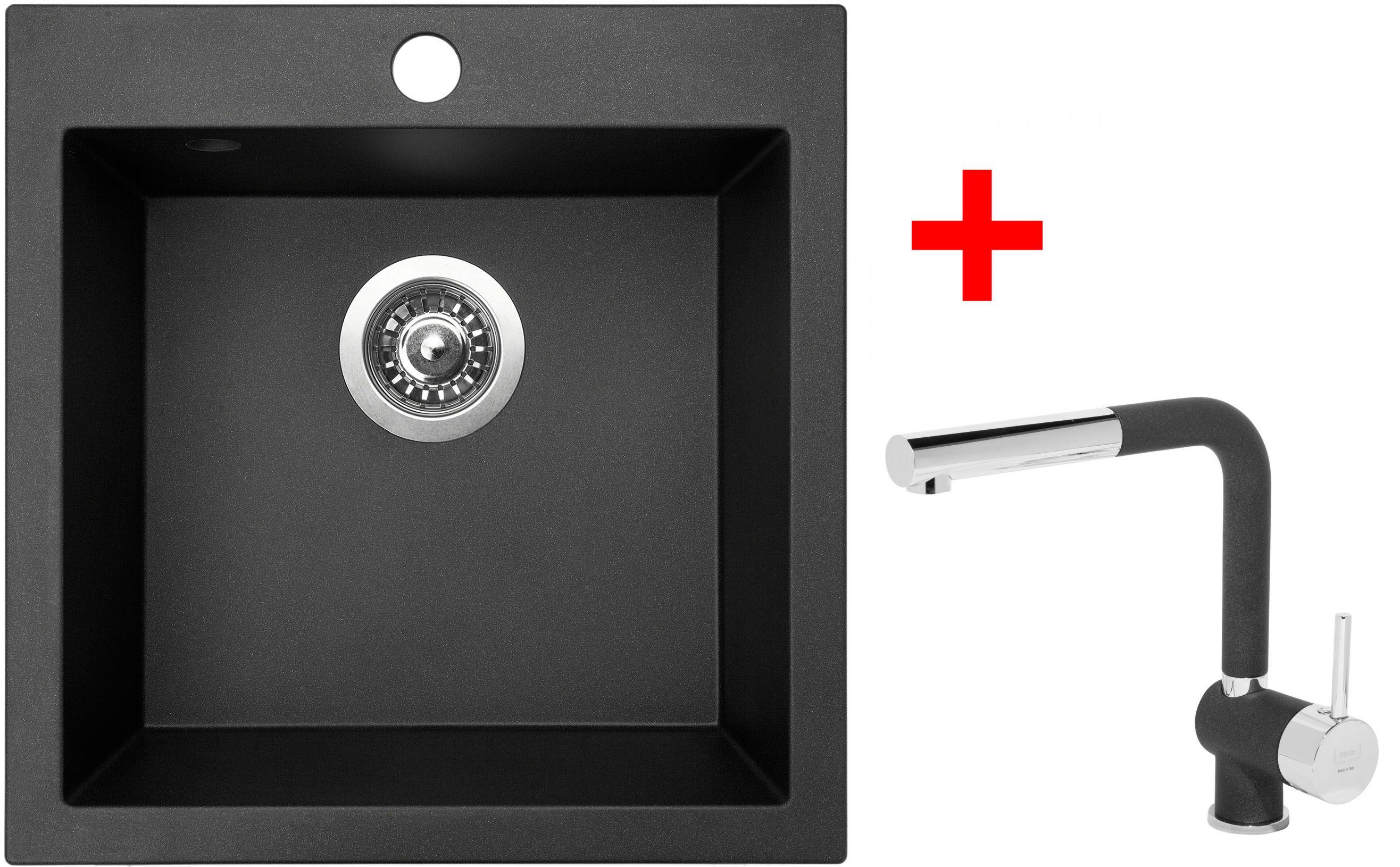 Sinks Viva 455 Metalblack + Mix 3 P GR