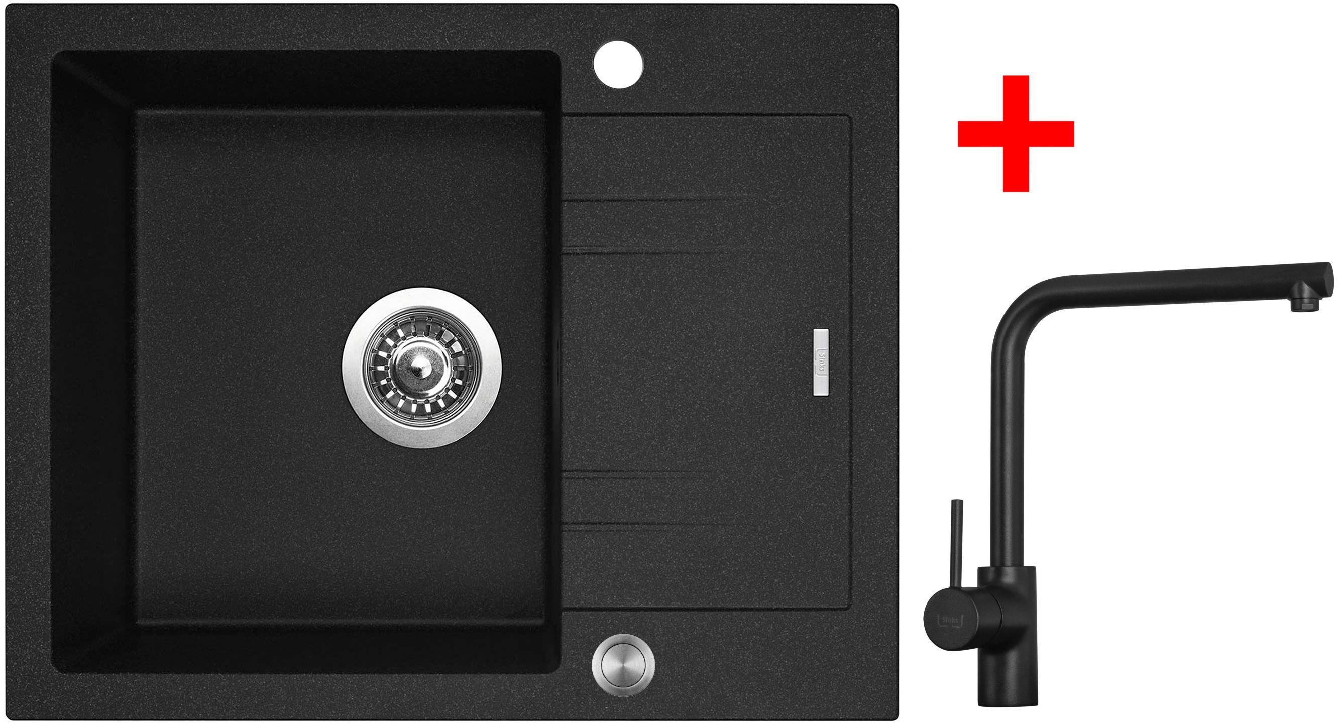 Sinks LINEA 600 XC Granblack + Elka čierna matná