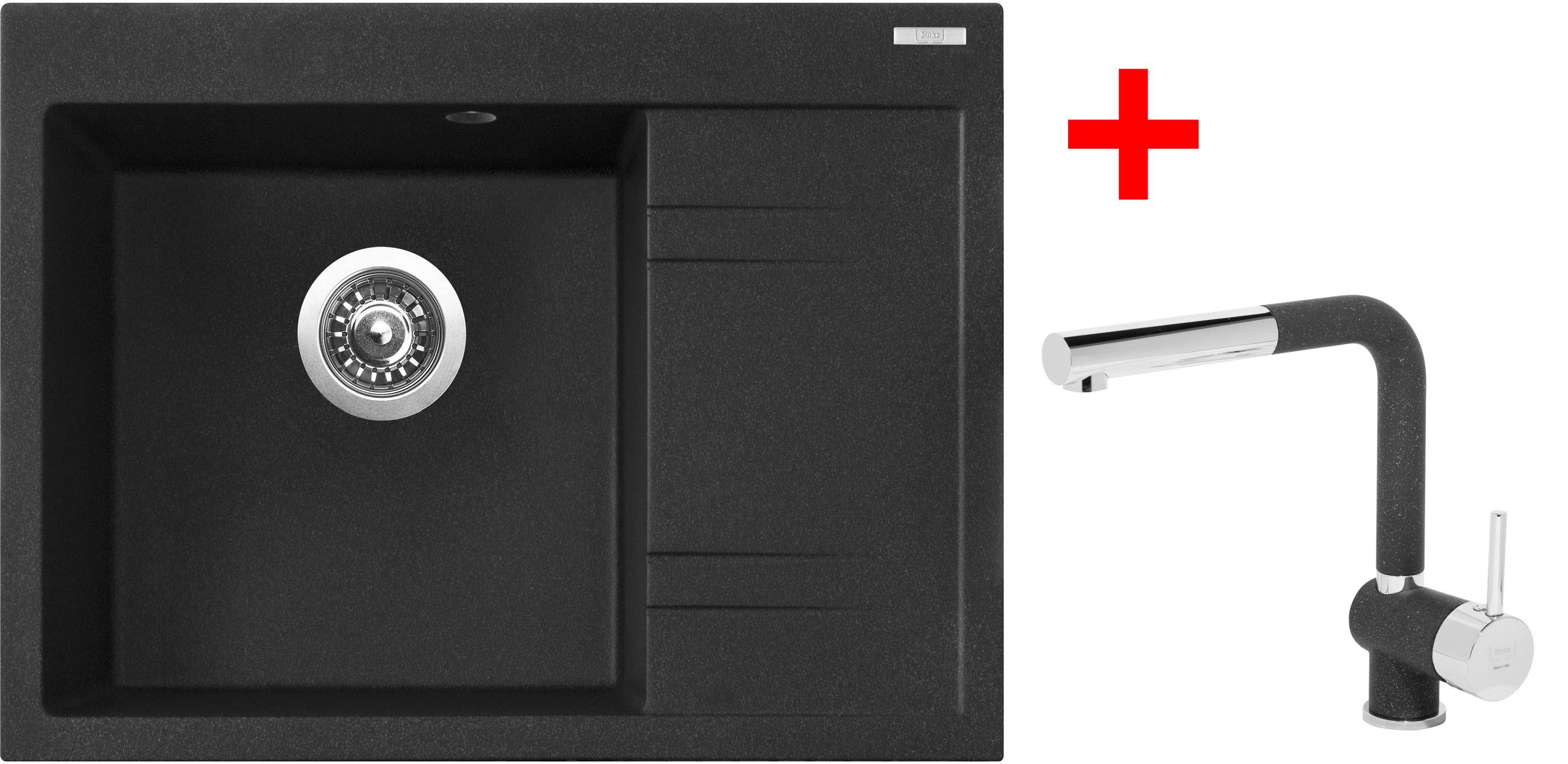 Sinks RIM 650 L Granblack + Mix 3 P GR