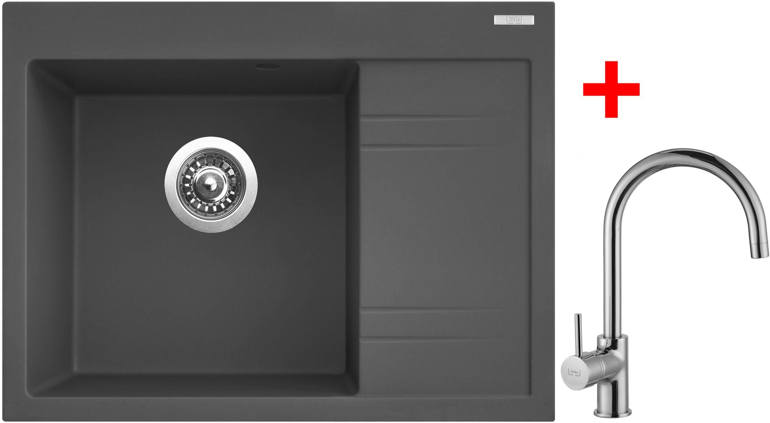 Sinks RIM 650 L Titanium + Vitalia