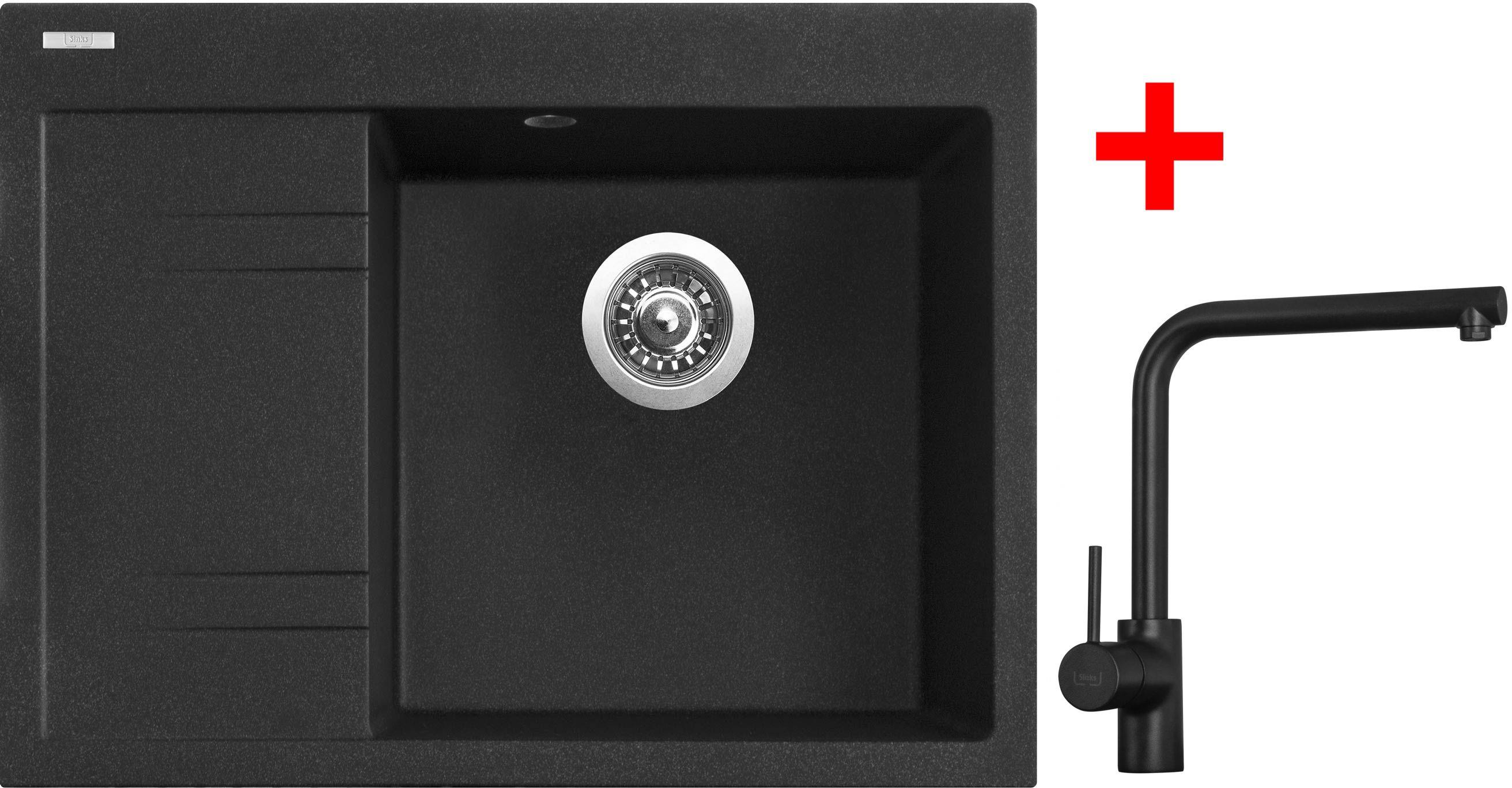 Sinks RIM 650 P Granblack + Elka čierna matná