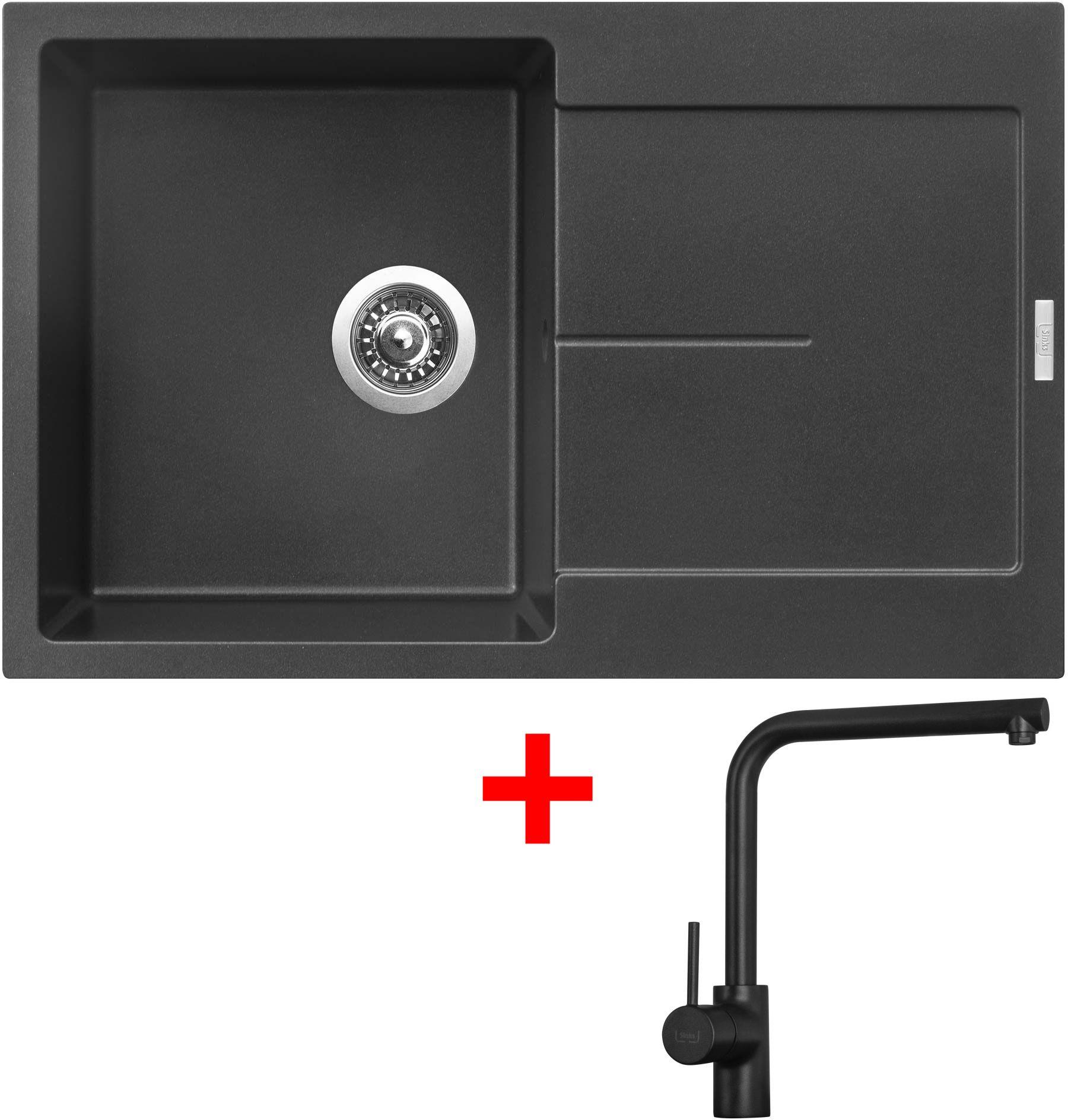 Sinks ULTIMA 790 Metalblack + Elka čierna matná