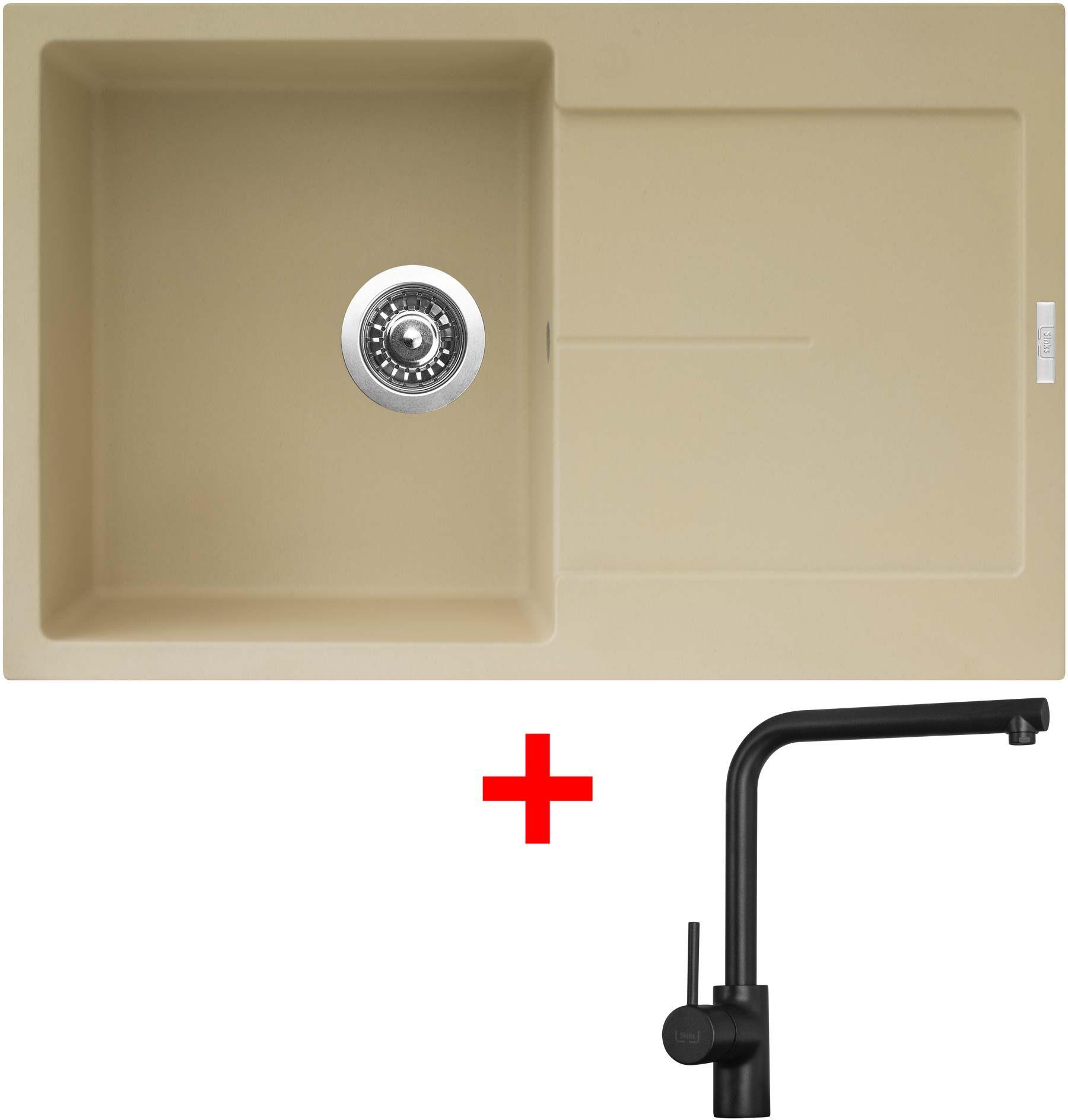 Sinks ULTIMA 790 Sahara + Elka čierna matná