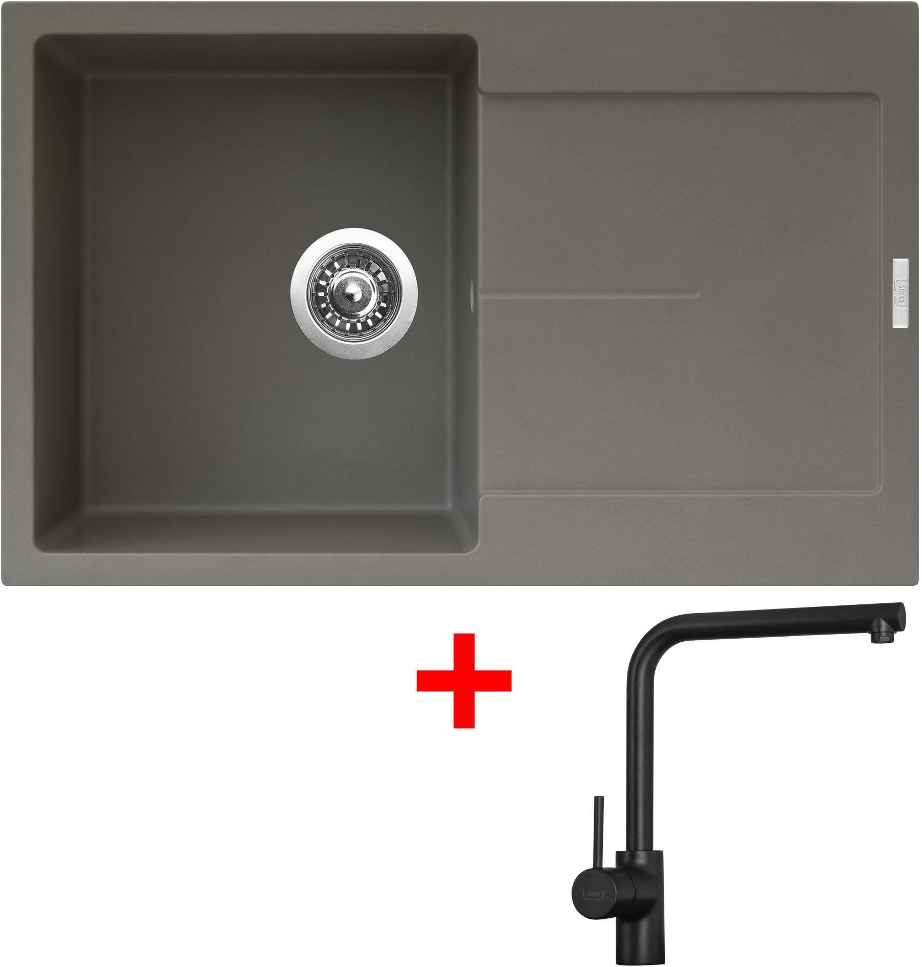 Sinks ULTIMA 790 Truffle + Elka čierna matná