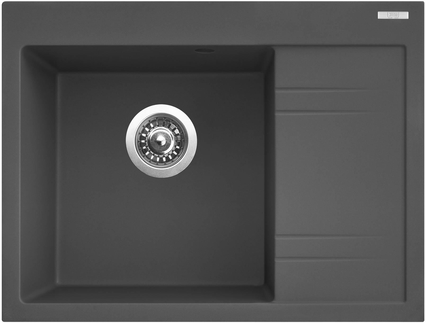 Sinks RIM 650 L Titanium ľavý