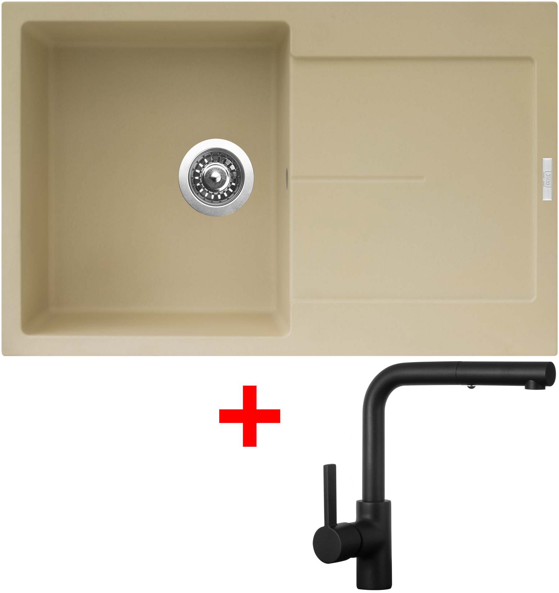 Sinks Ultima 790 Sahara + Enigma S čierny matný