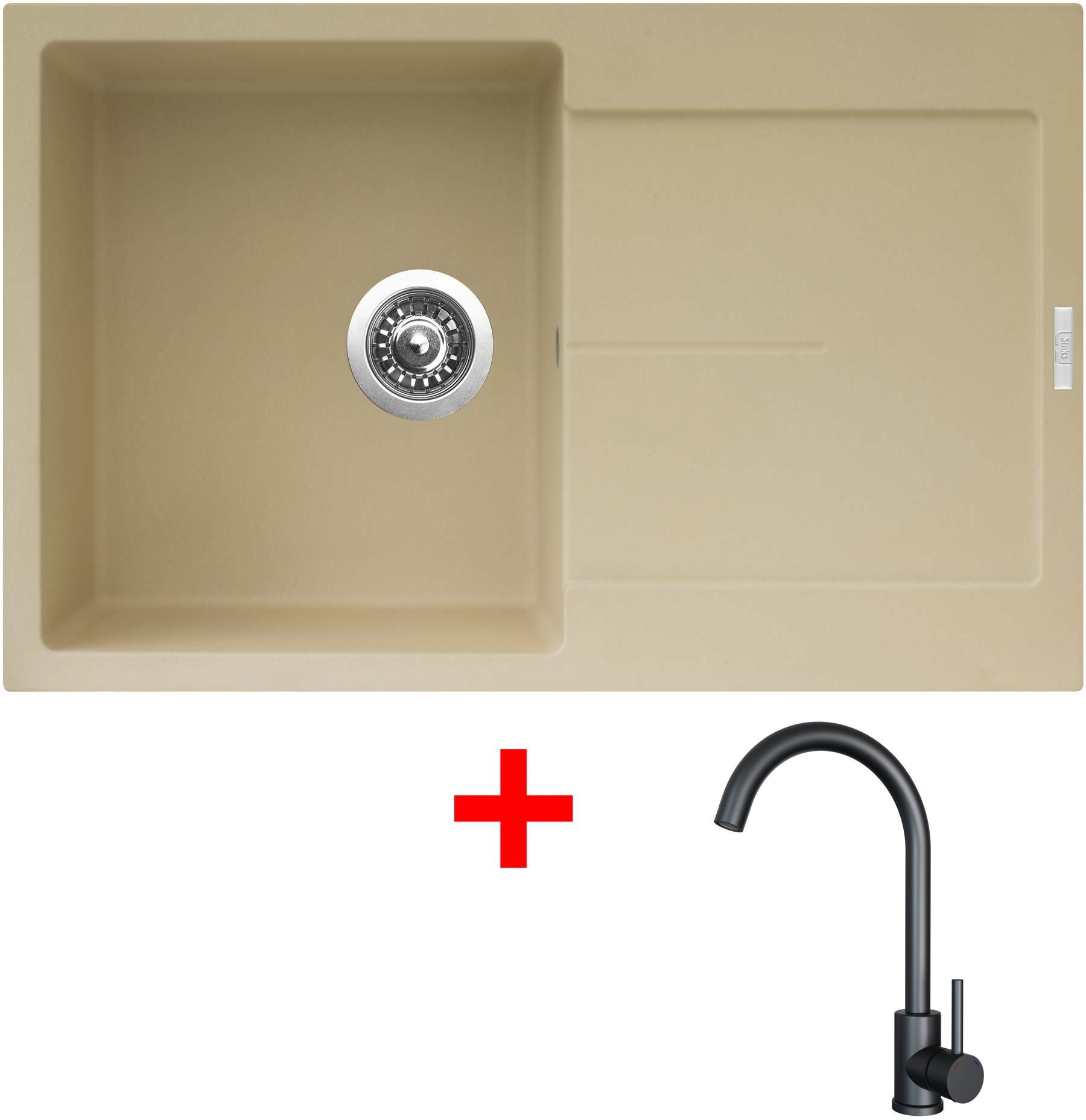Sinks Ultima 790 Sahara + Arco čierny matný