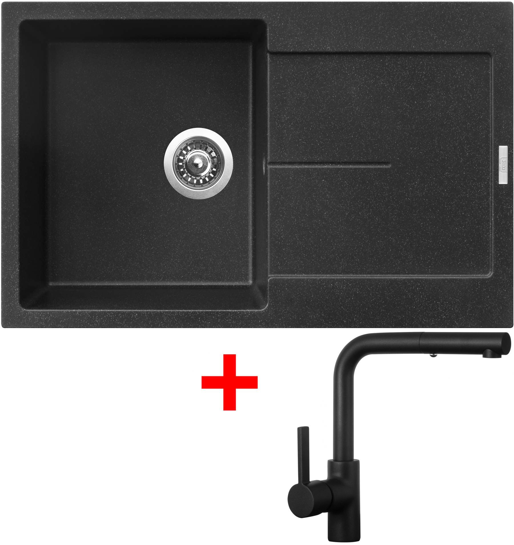 Sinks Ultima 790 Granblack + Enigma S čierna matná