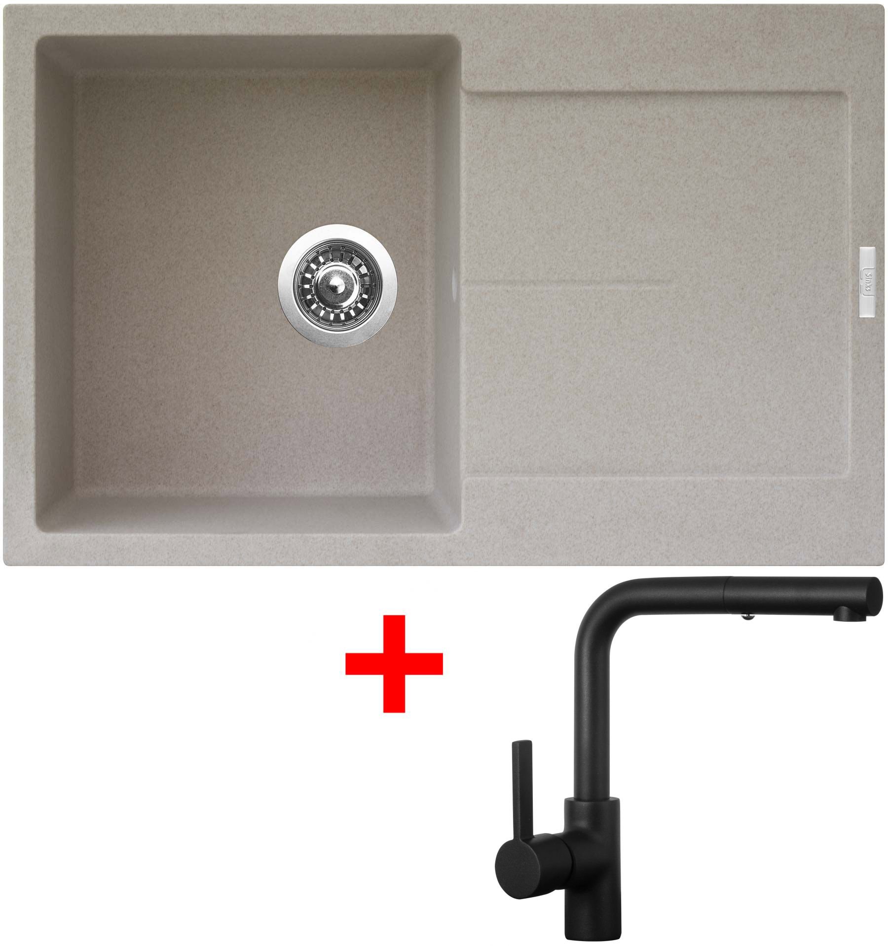 Sinks Ultima 790 Avena + Enigma S čierny matný