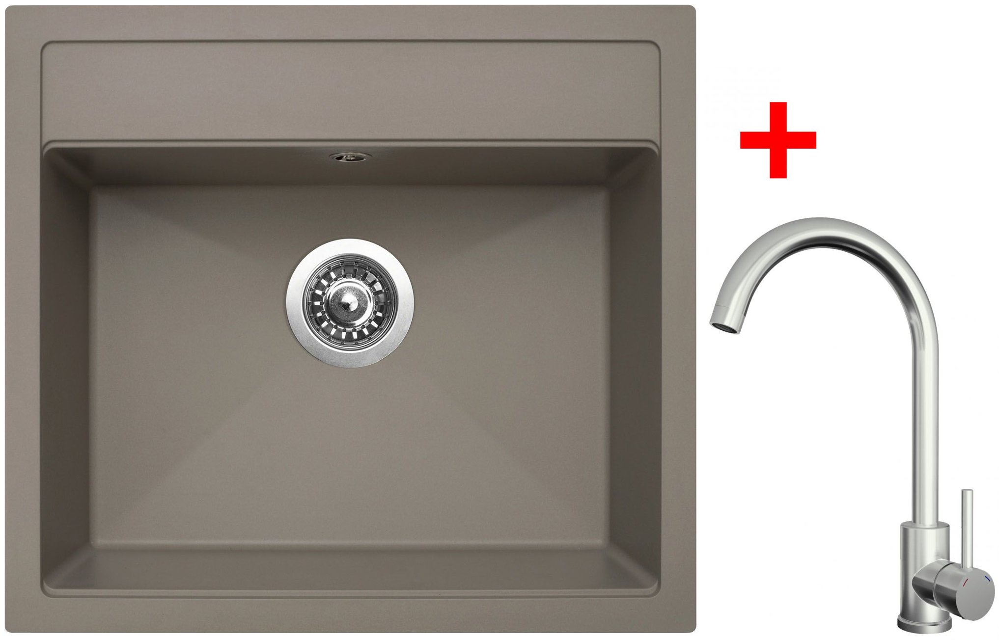 Sinks Solo 560 Truffle + Arco celoantikorový