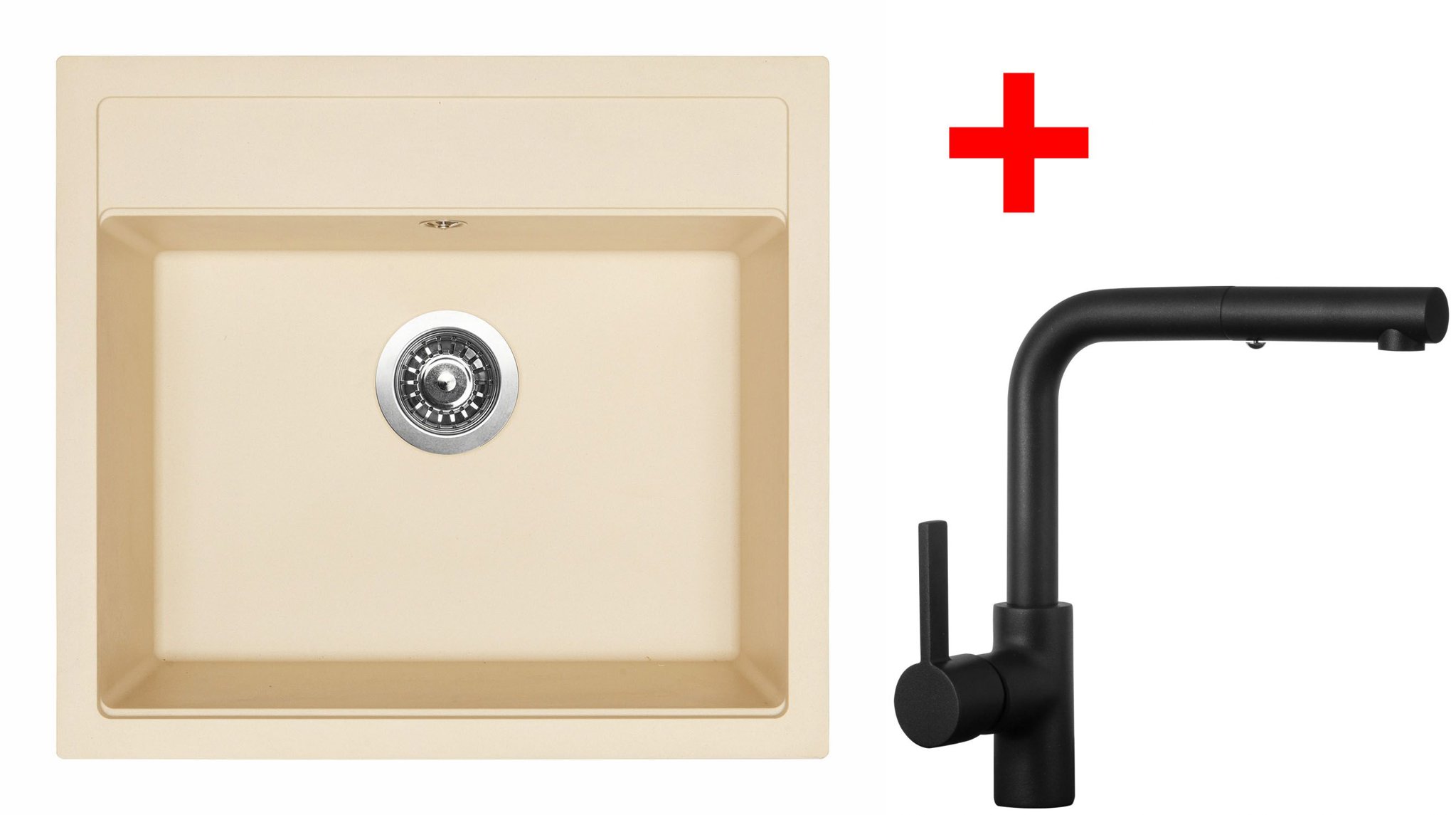 Sinks Solo 560 Sahara + Enigma S čierny matný