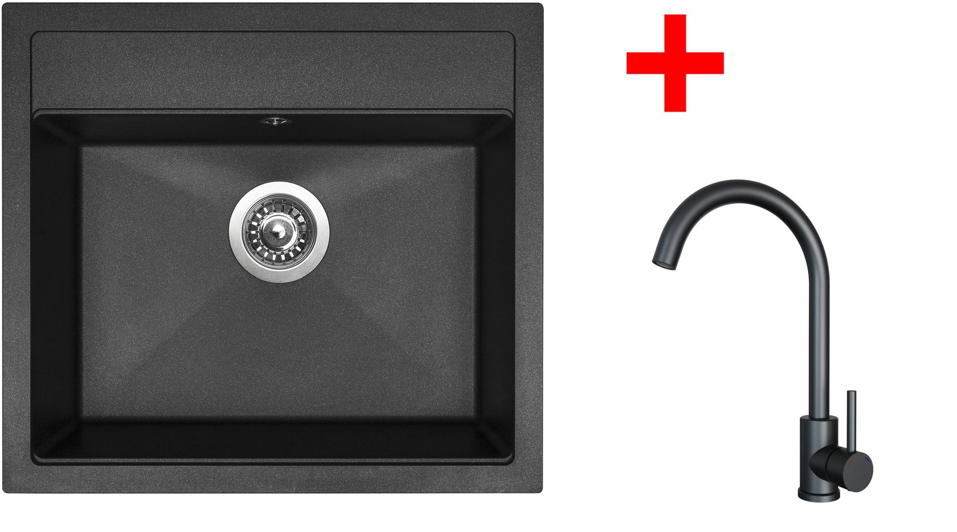 Sinks Solo 560 Granblack + Arco čierny matný