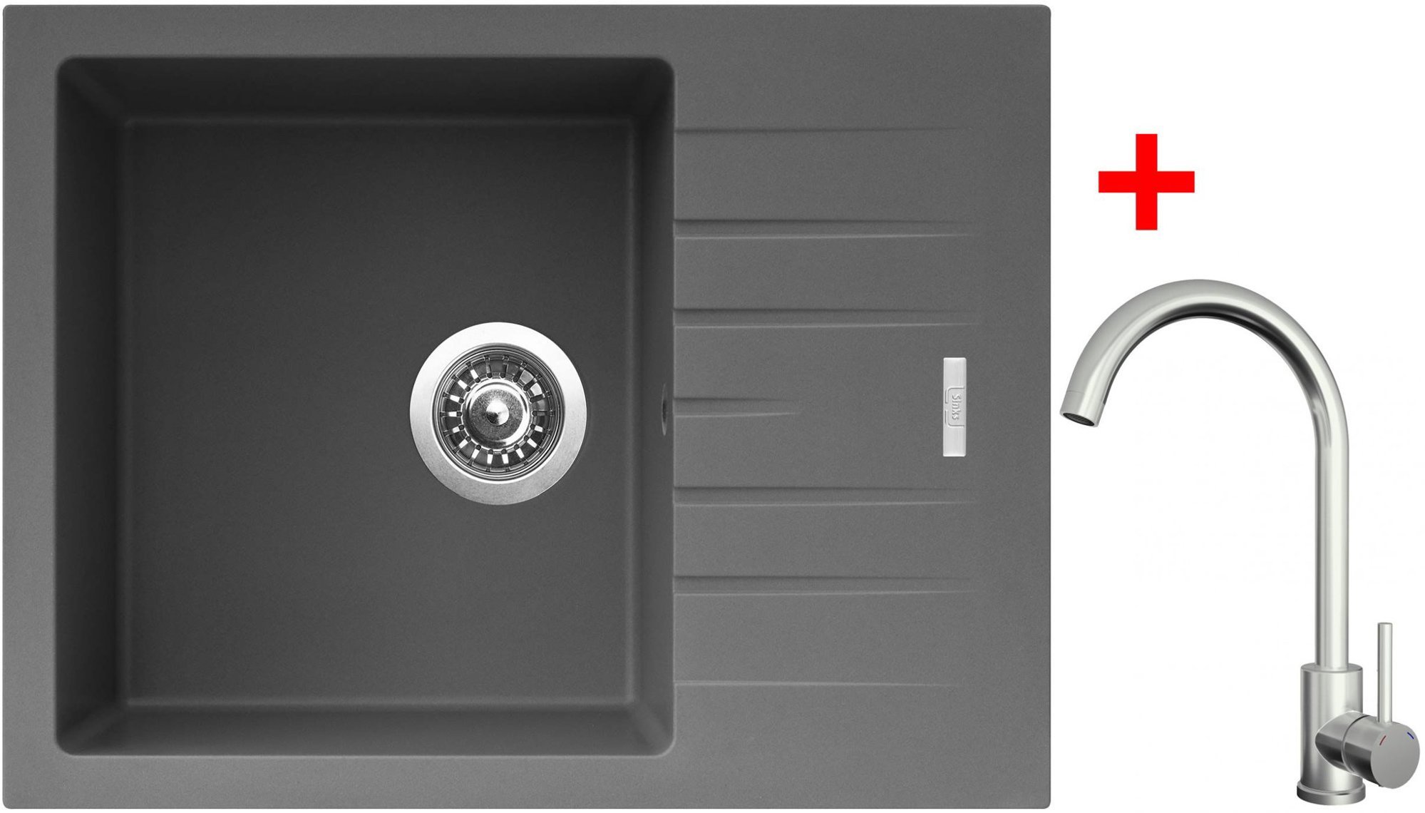 Sinks Perfecto 650 Titanium + Arco celoantikorový