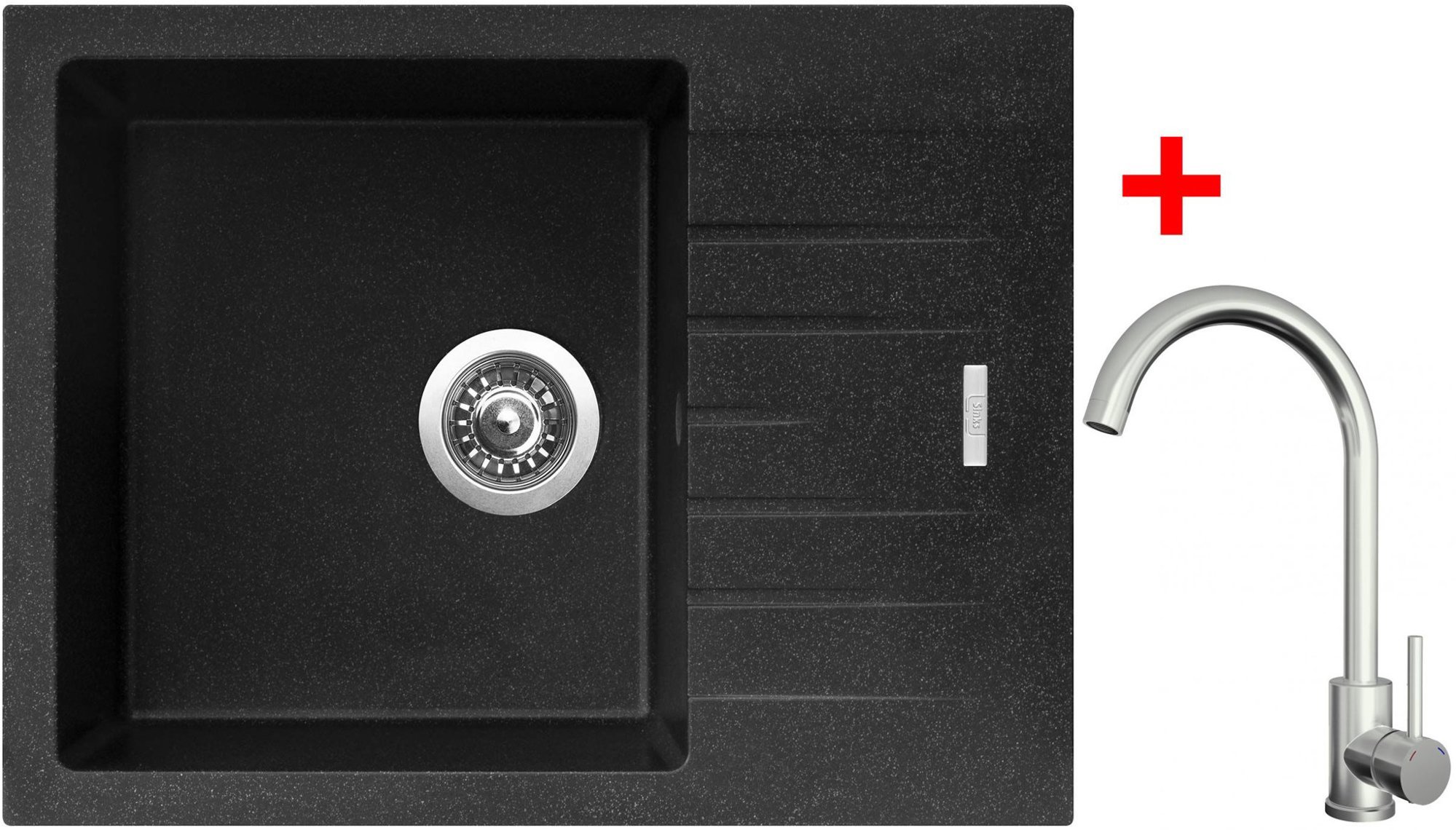Sinks Perfecto 650 Granblack + Arco celoantikorový