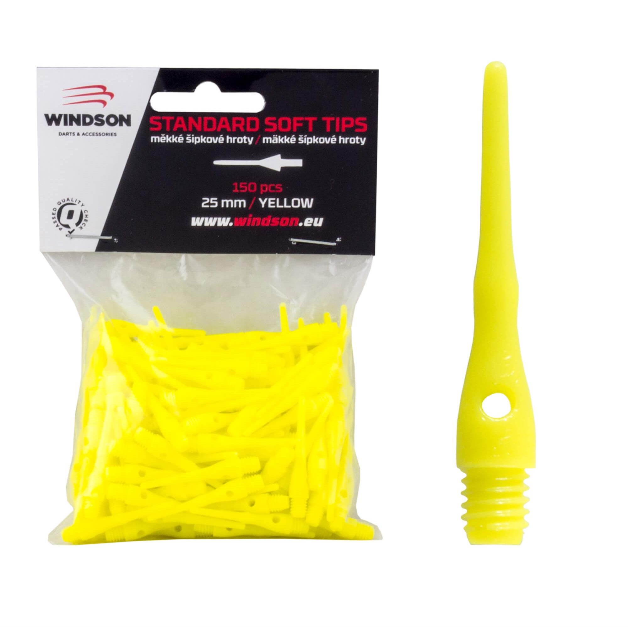 Windson TIPS 25 mm 150 ks, žlté