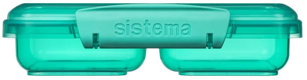 Sistema Škatuľka na desiatu s 2 oddielmi 350 ml, zelená