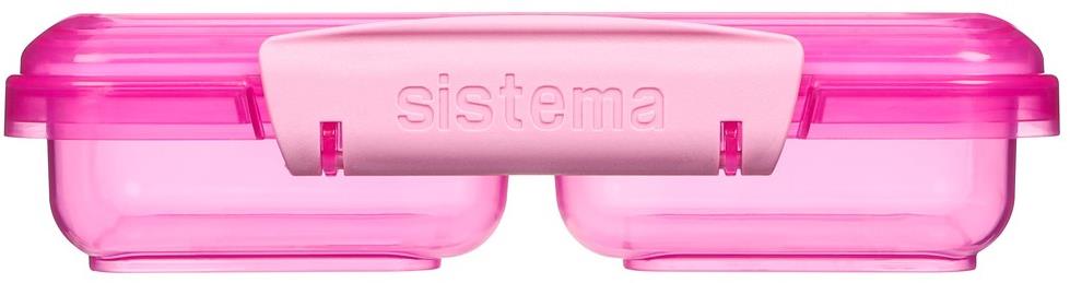 Sistema Škatuľka na desiatu s 2 oddielmi 350 ml, ružová