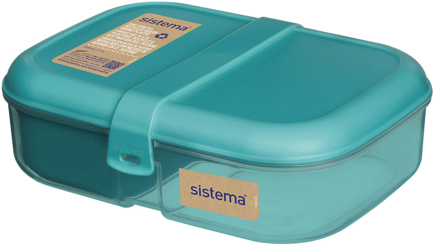 Sistema Trojkomorová škatuľka s nádobou na jogurt 1,1 l, zelená