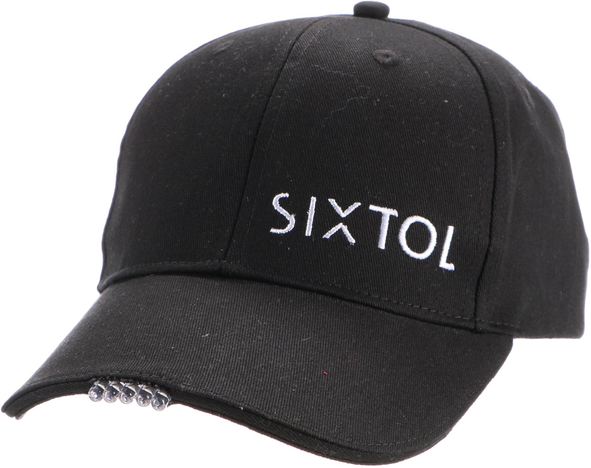 SIXTOL Šiltovka s LED svetlom B-CAP 25 lm, nabíjacie, USB, univerzálna veľkosť, čierna