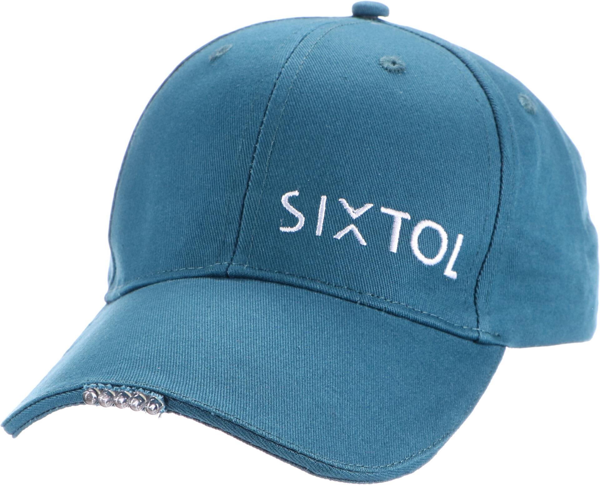 SIXTOL Šiltovka s LED svetlom B-CAP 25 lm, nabíjací, USB, univerzálna veľkosť, modrá