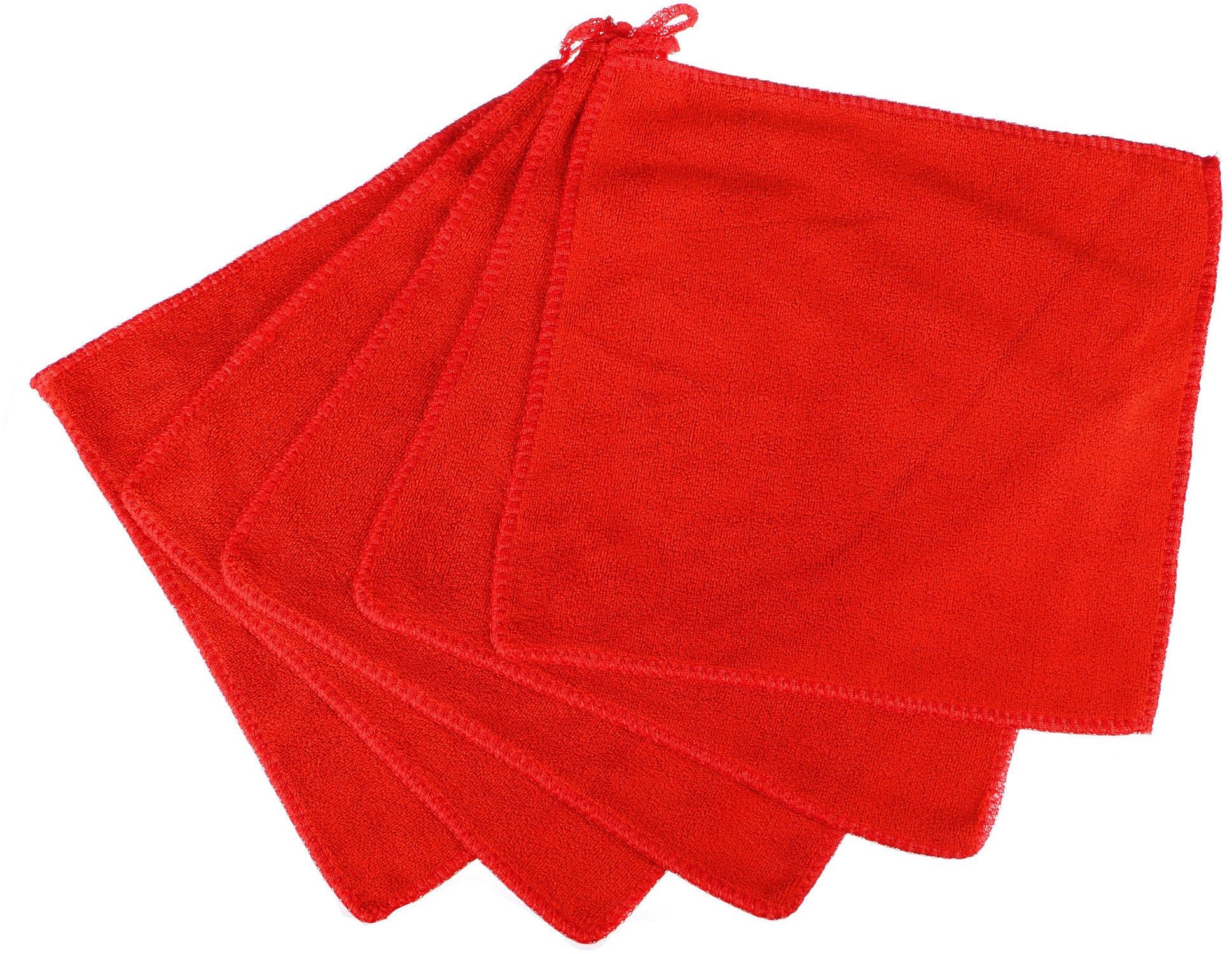 SIXTOL Čistiace utierky z mikrovlákna na umývanie auta CAR DETAILING WASH TOWEL SADA 5, 25 × 25 cm,