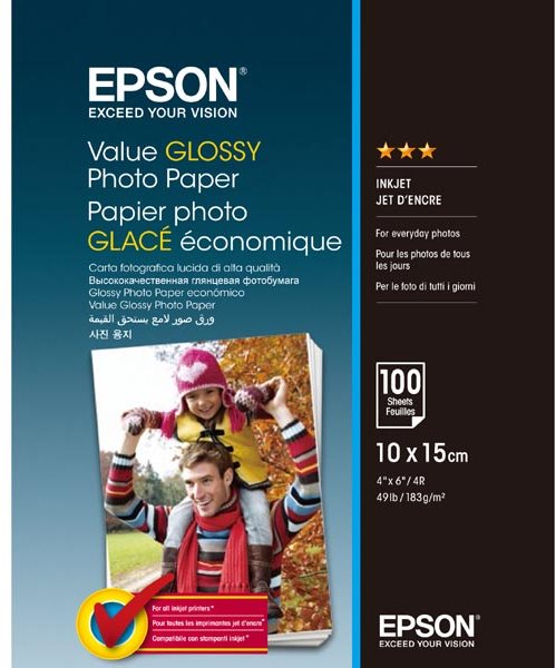 EPSON Value Glossy Photo Paper 10 × 15 cm 100 listov