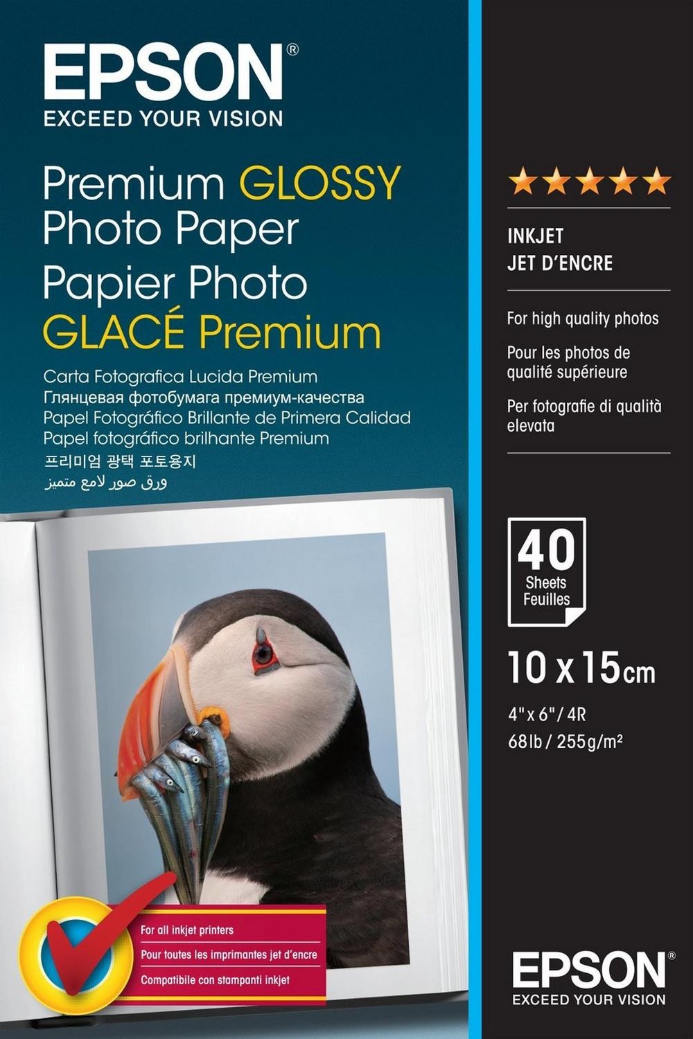 Epson Paper Premium Glossy Photo 10x15 40 listov