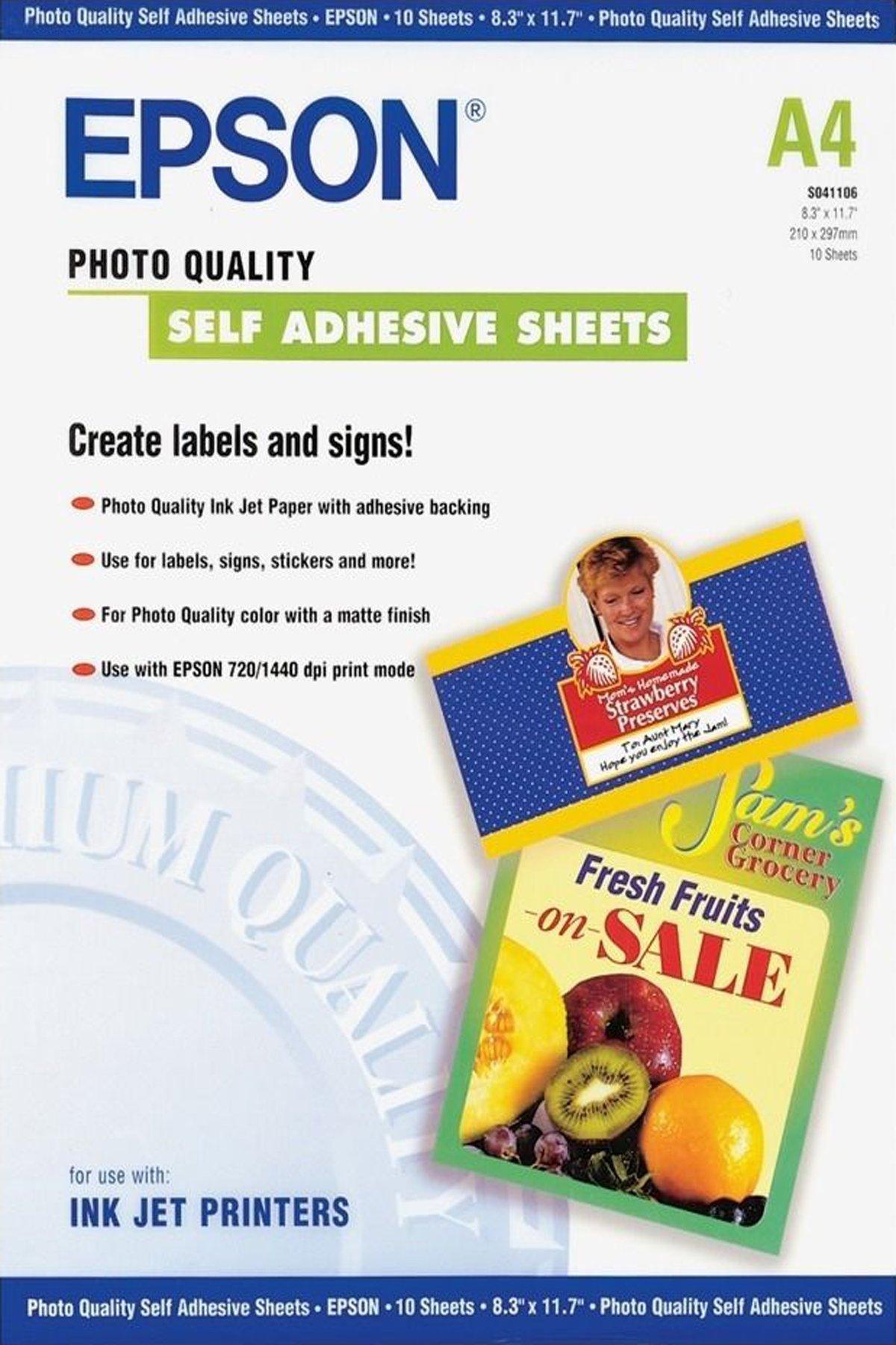 Epson Self-Adhesive Photo Paper A4 – 10 listov