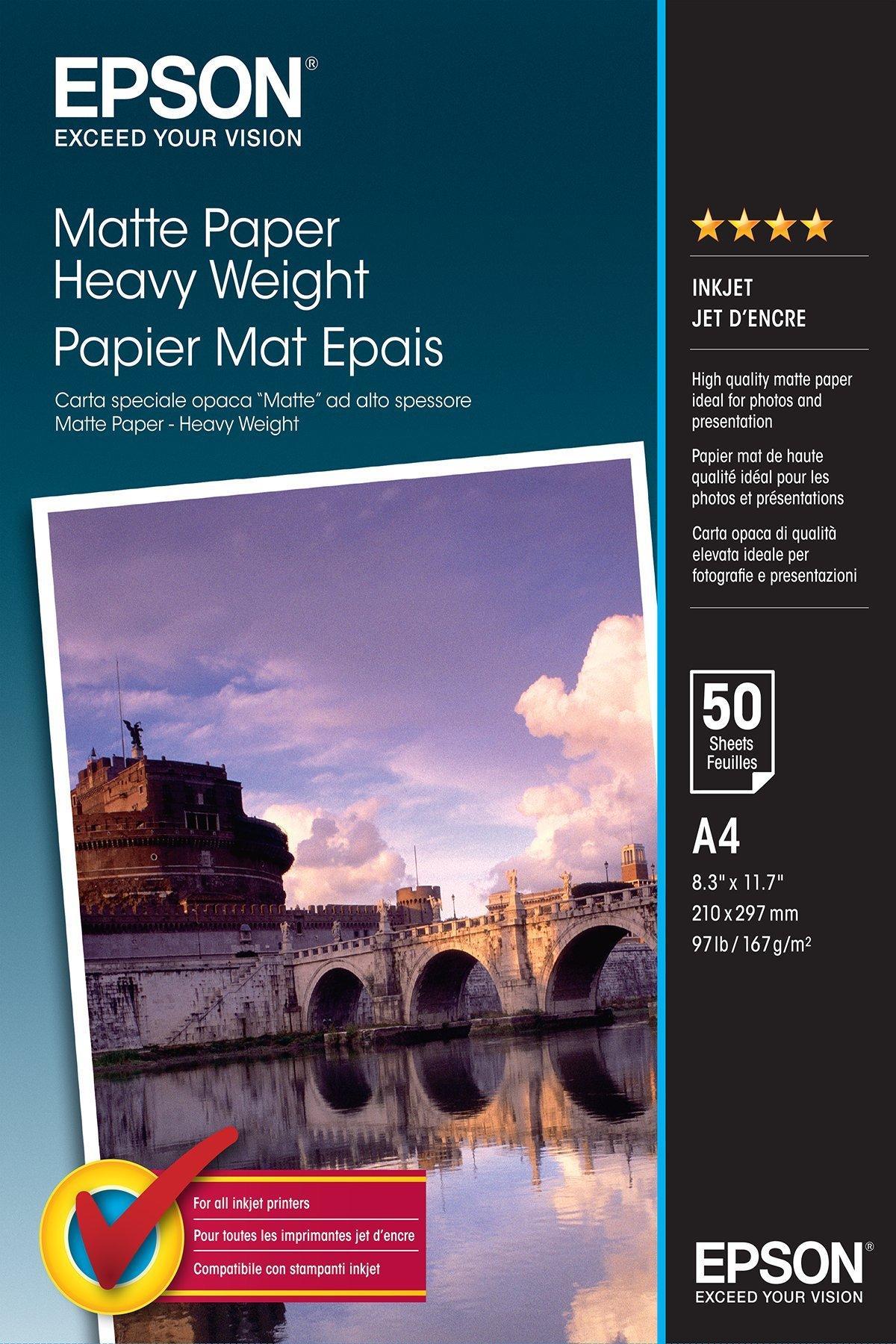 Epson Matte Paper Heavy Weight A4 – 50 listov