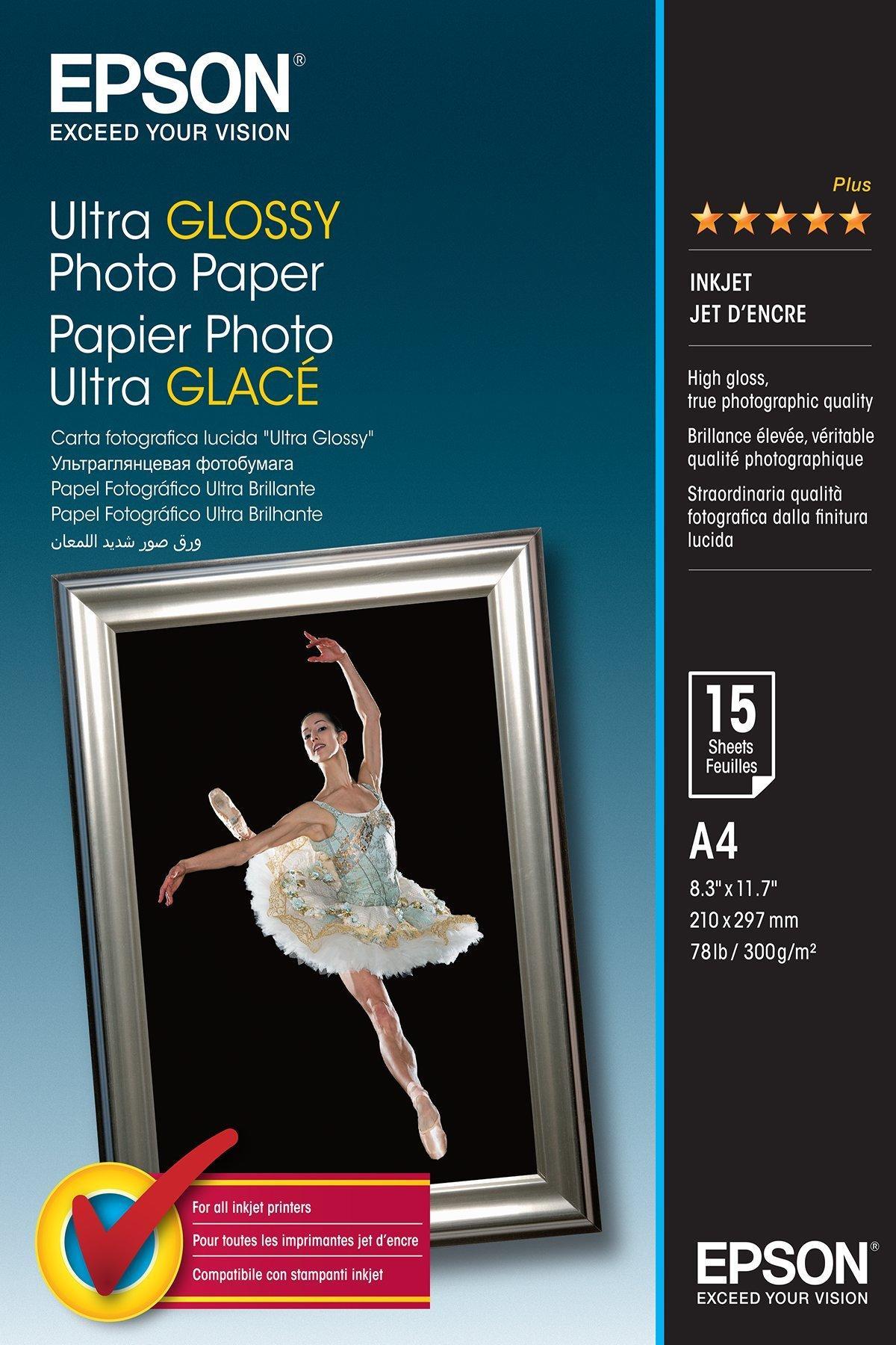 Epson Ultra Glossy Photo Paper – A4 – 15 listov