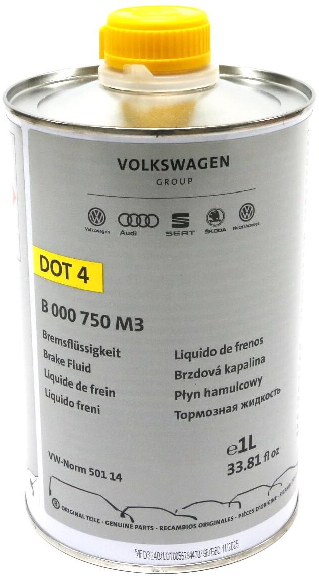 Škoda brzdová kapalina DOT 4 Super original – 1 liter