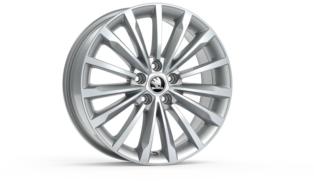 Škoda Koleso z ľahkej zliatiny TRINITY 18" pre Kodiaq, strieborné