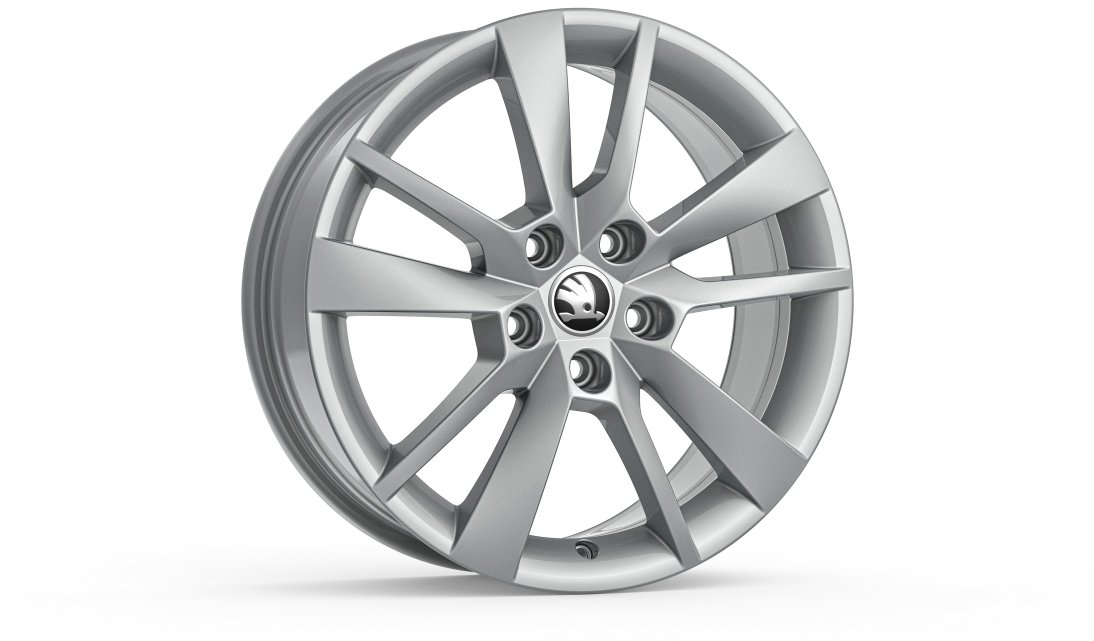 Škoda Koleso z ľahkej zliatiny TRIUS 17" pre Octavia III, strieborné