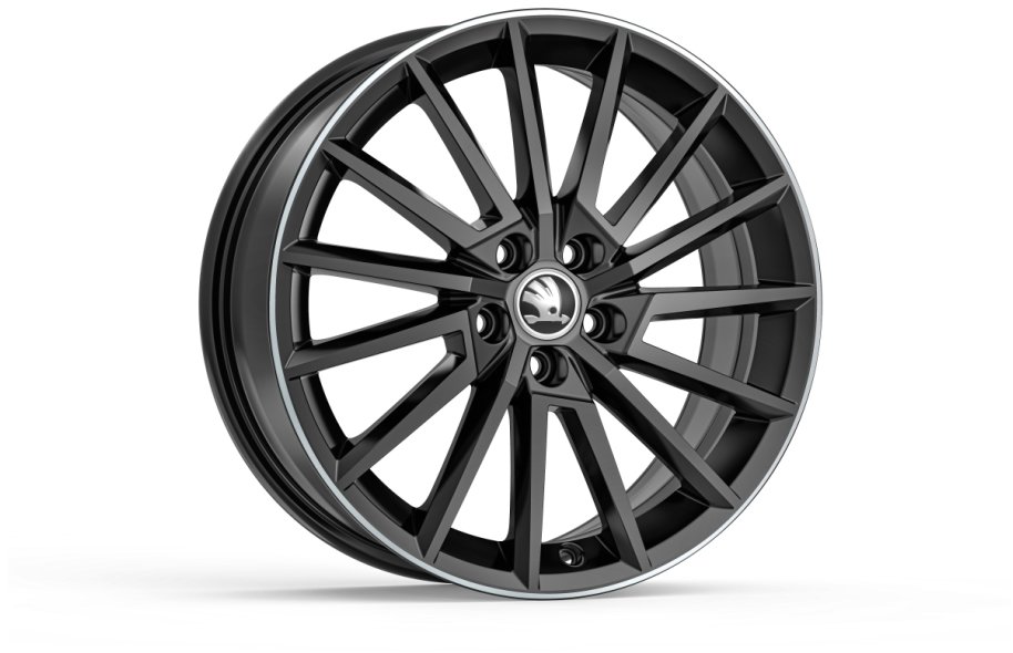 Škoda Koleso z ľahkej zliatiny TORINO 17" pre Fabia III, Rapid; čierne