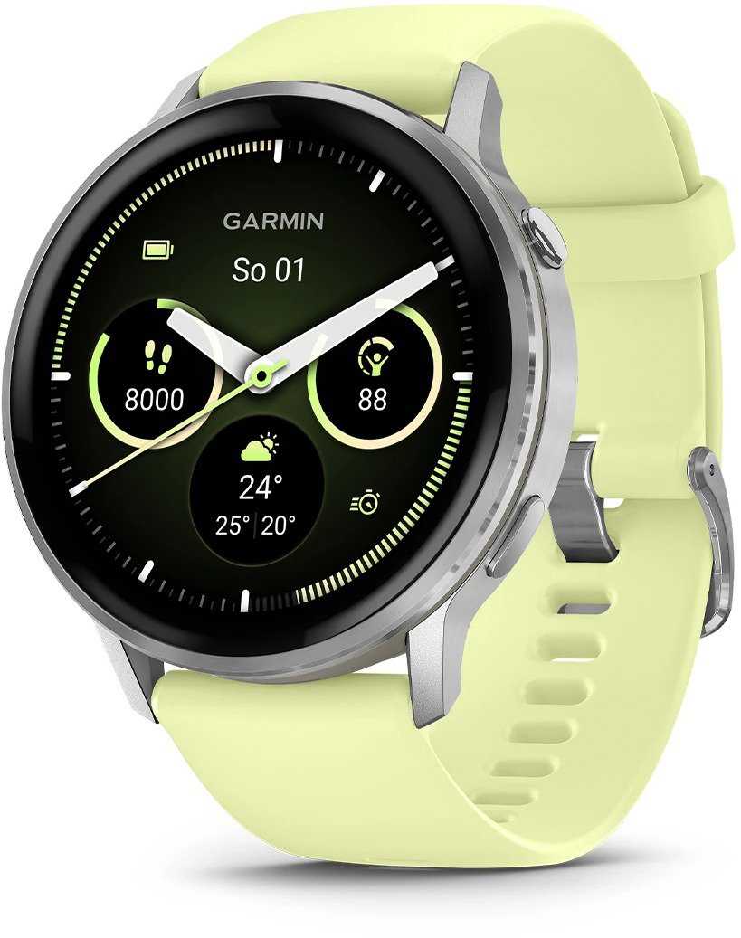 Garmin Venu 4 45mm Silver/Citron Band