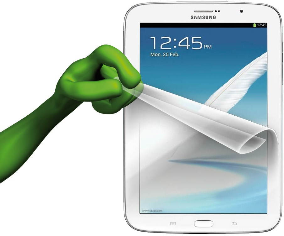 Inštalácia ochrannej fólie alebo skla (tablet)