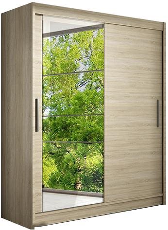 Nejlevnější nábytek Tabari VI, dub sonoma/zrkadlo, šírka 150 cm