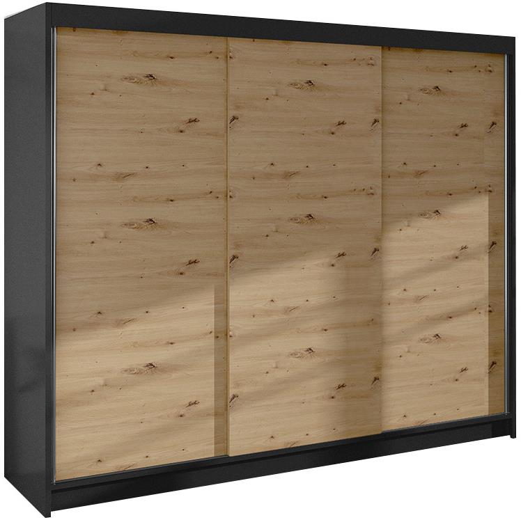 Nejlevnější nábytek Hardy II – čierna/dub artisan