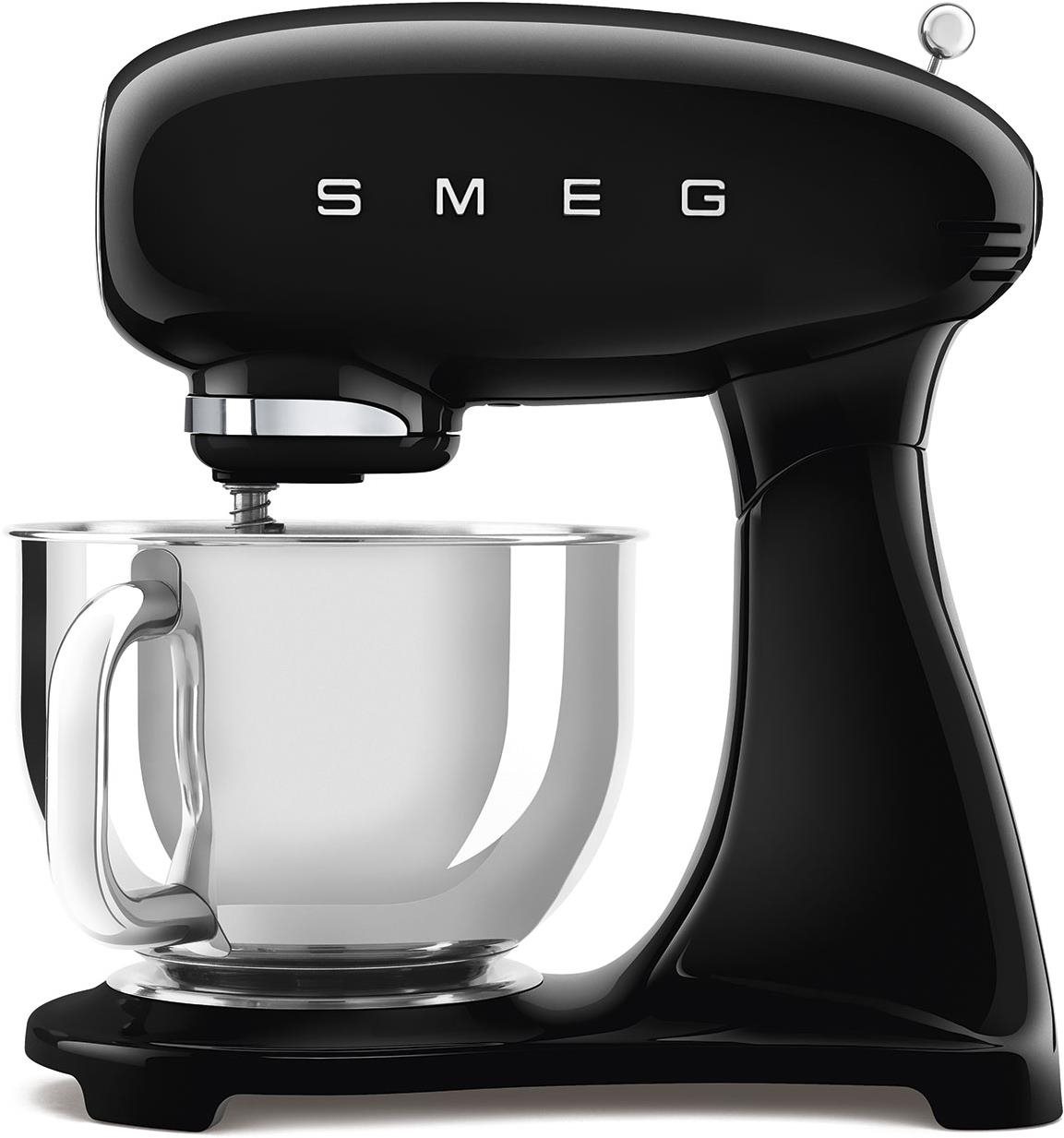 SMEG 50's Retro Style 4,8 l čierny, s miskou z nehrdzavejúcej ocele