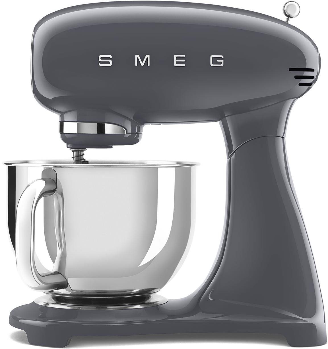 SMEG 50's Retro Style 4,8 l sivý, s miskou z nehrdzavejúcej ocele