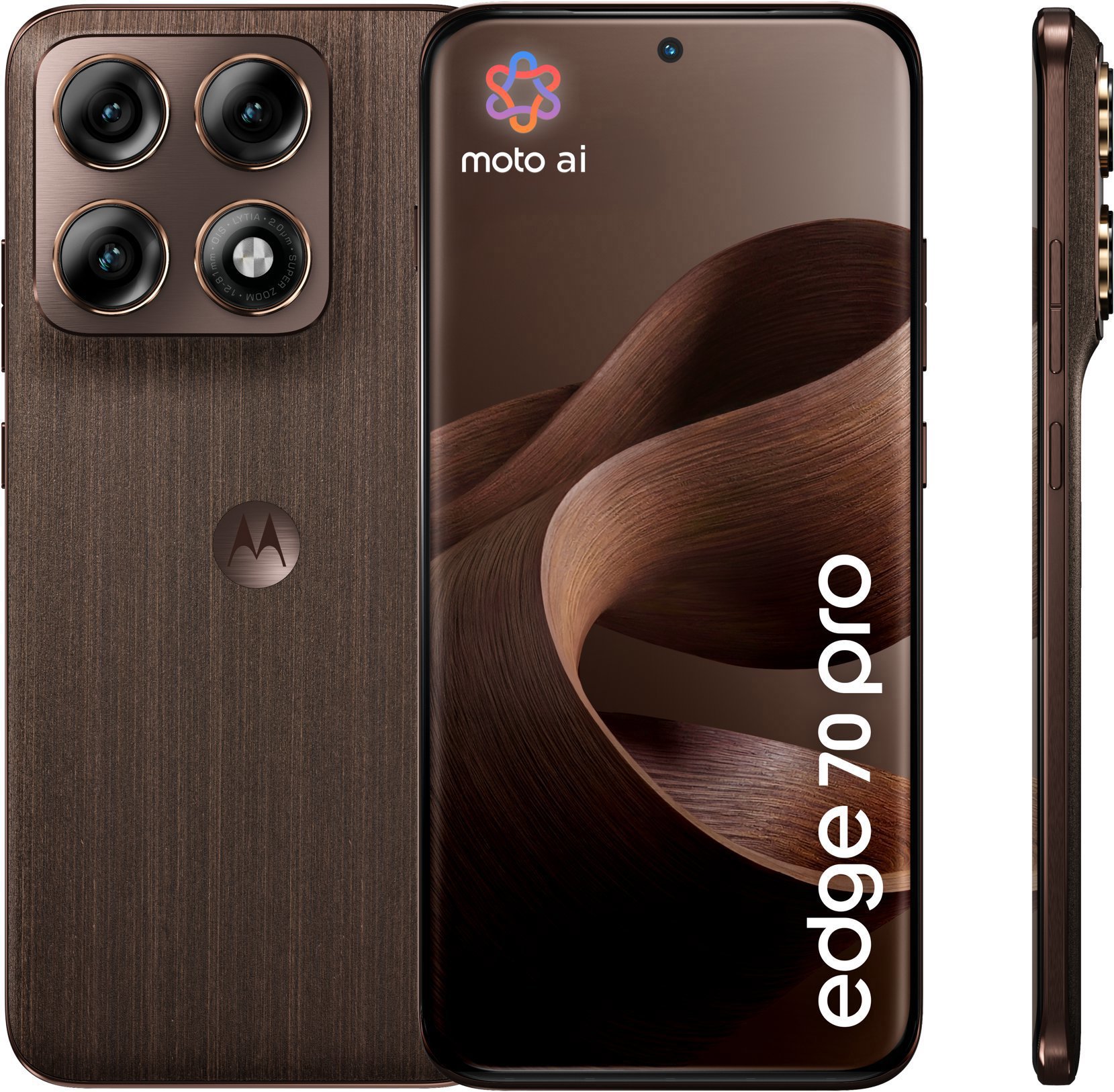 Motorola Edge 70 Pro 8 GB/256 GB Pantone Chicory Coffee (Wood)