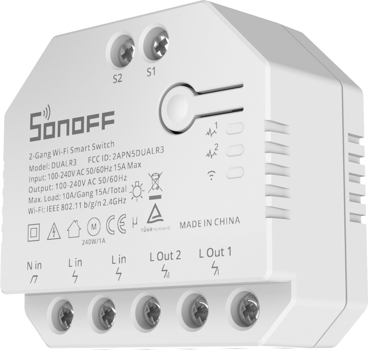 Sonoff DUALR3 2-Gang WiFi Smart Switch