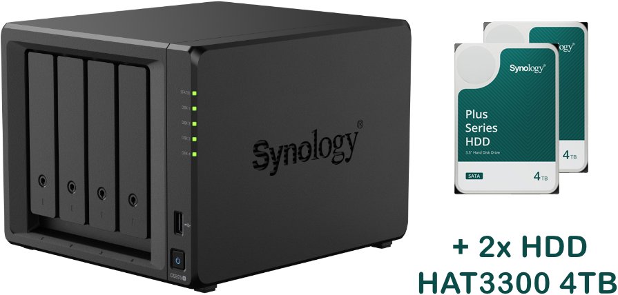 Synology DS925+ 2× HAT3300-4T (8 TB)