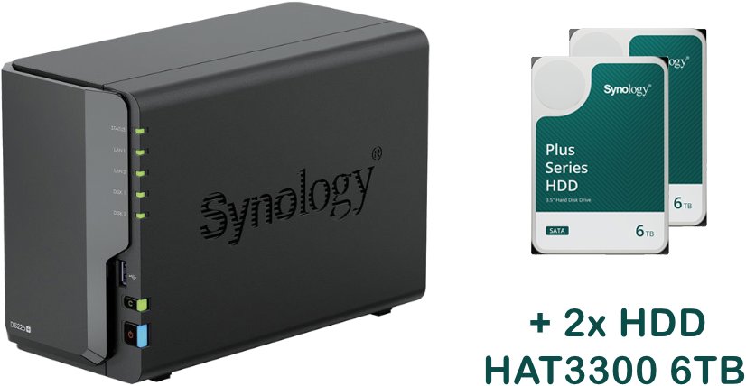 Synology DS225+2xHAT3300-6T