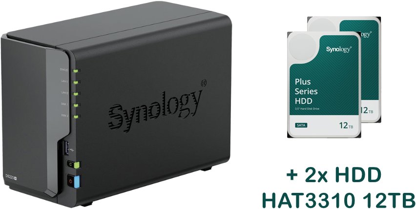 Synology DS225+2xHAT3310-12T
